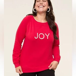 🆕 Lane Bryant Pearlized Joy Graphic Sweatshirt